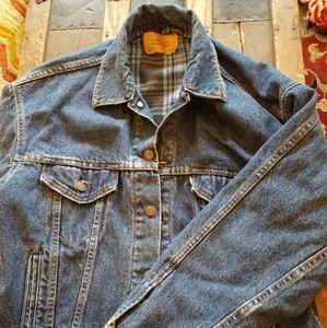 Levi's vintage MiUSA flannel-lined denim jacket M